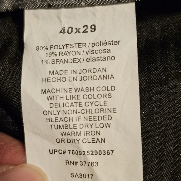 Men's Navy Dress Pants - Picture 3 of 7